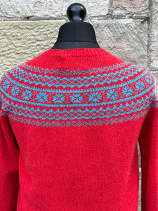 New Harley Of Scotland Fairisle In Jasper & Utopia