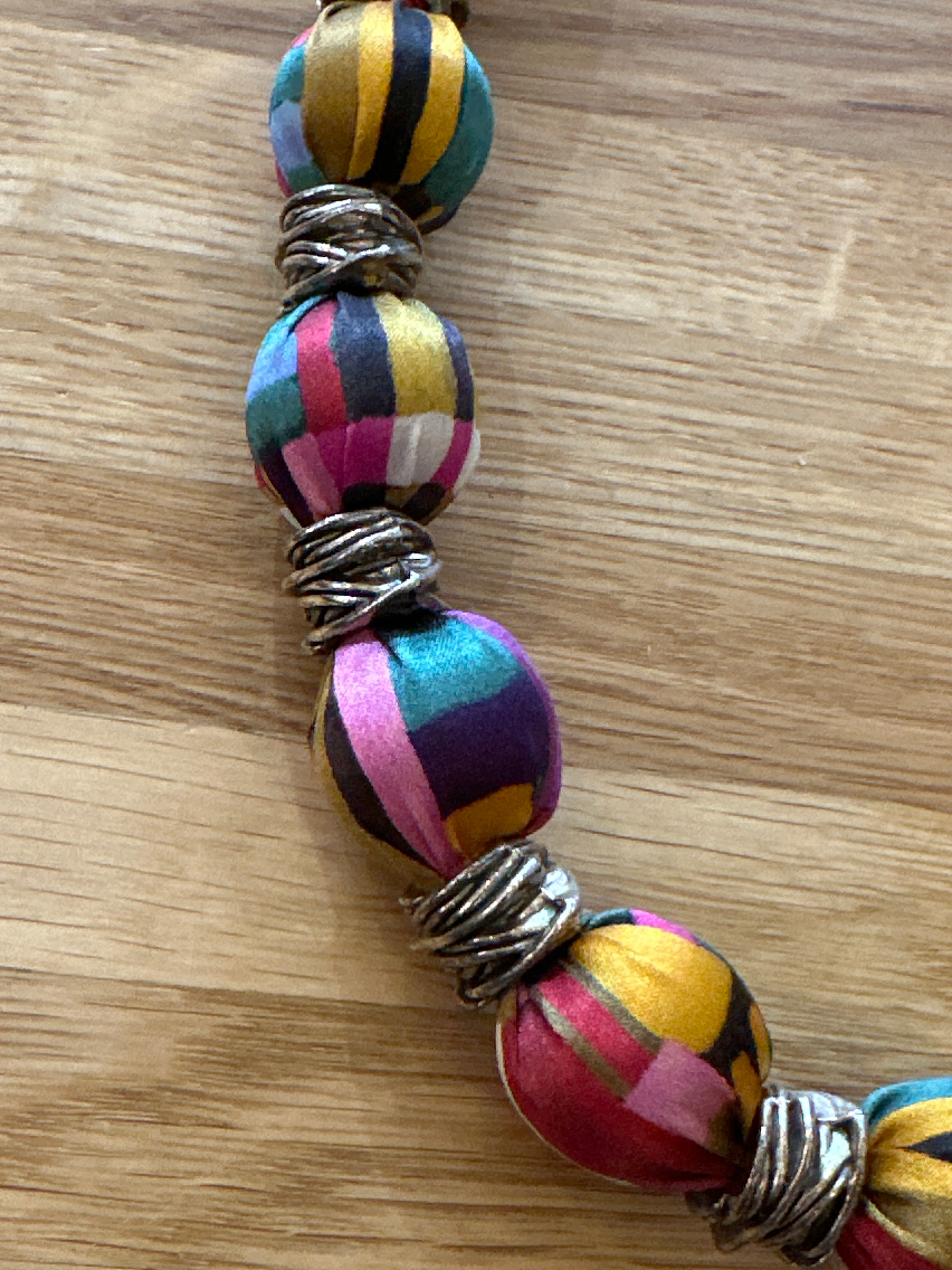 Liberty Silk Scottish Bauble Necklace