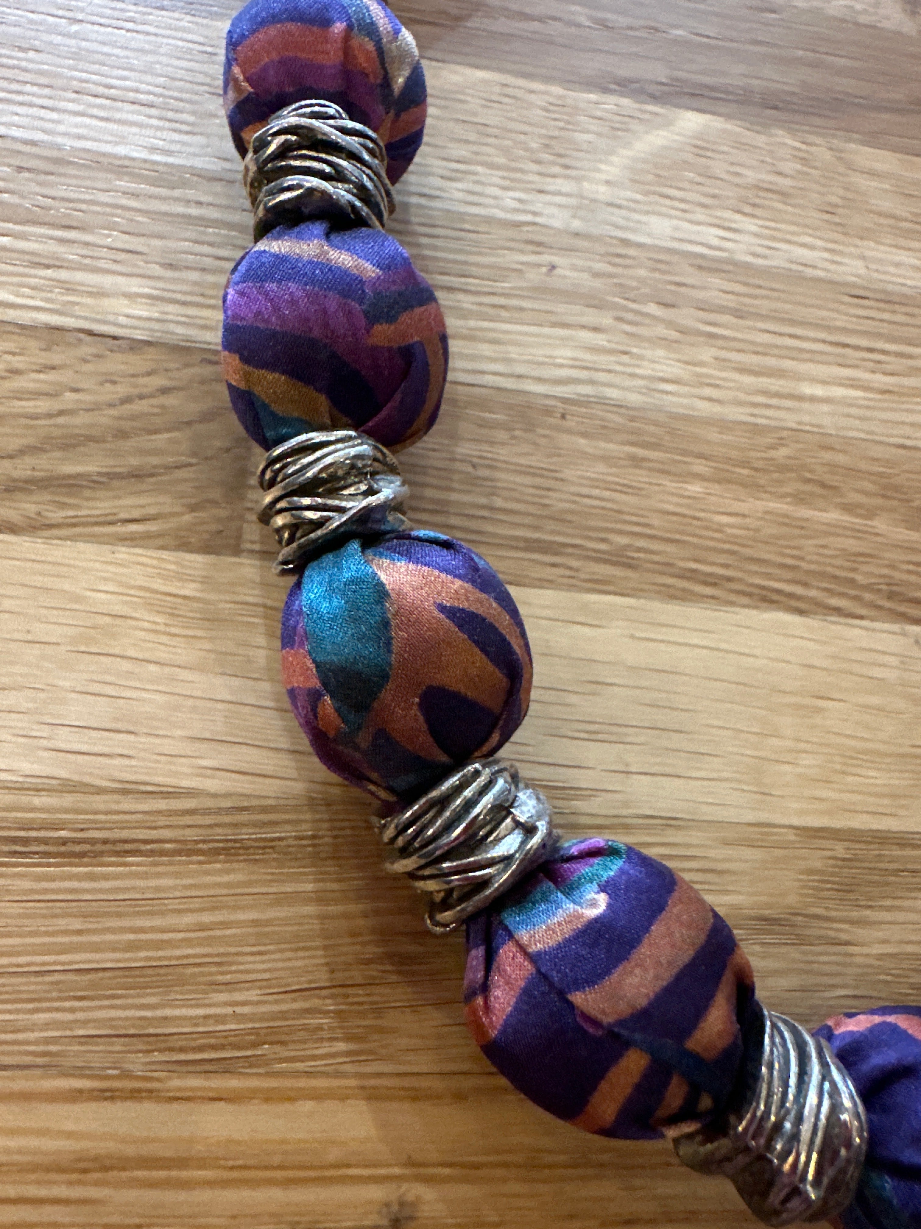 Liberty Silk Scottish Bauble Necklace