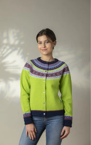 New Eribe Fairisle Alpine Cardigan In Figaro