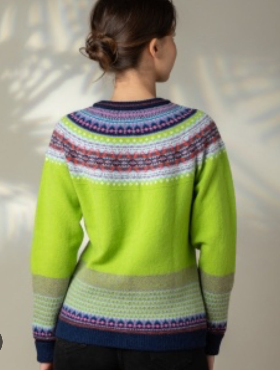 New Eribe Fairisle Alpine Cardigan In Figaro