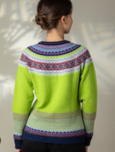 New Eribe Fairisle Alpine Cardigan In Figaro