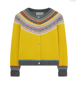 New Eribe Fairisle Alpine Cardigan In Piccalilli