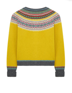 New Eribe Fairisle Alpine Cardigan In Piccalilli