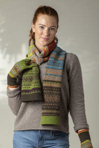 Eribe Alloa Fairisle Scarf In October