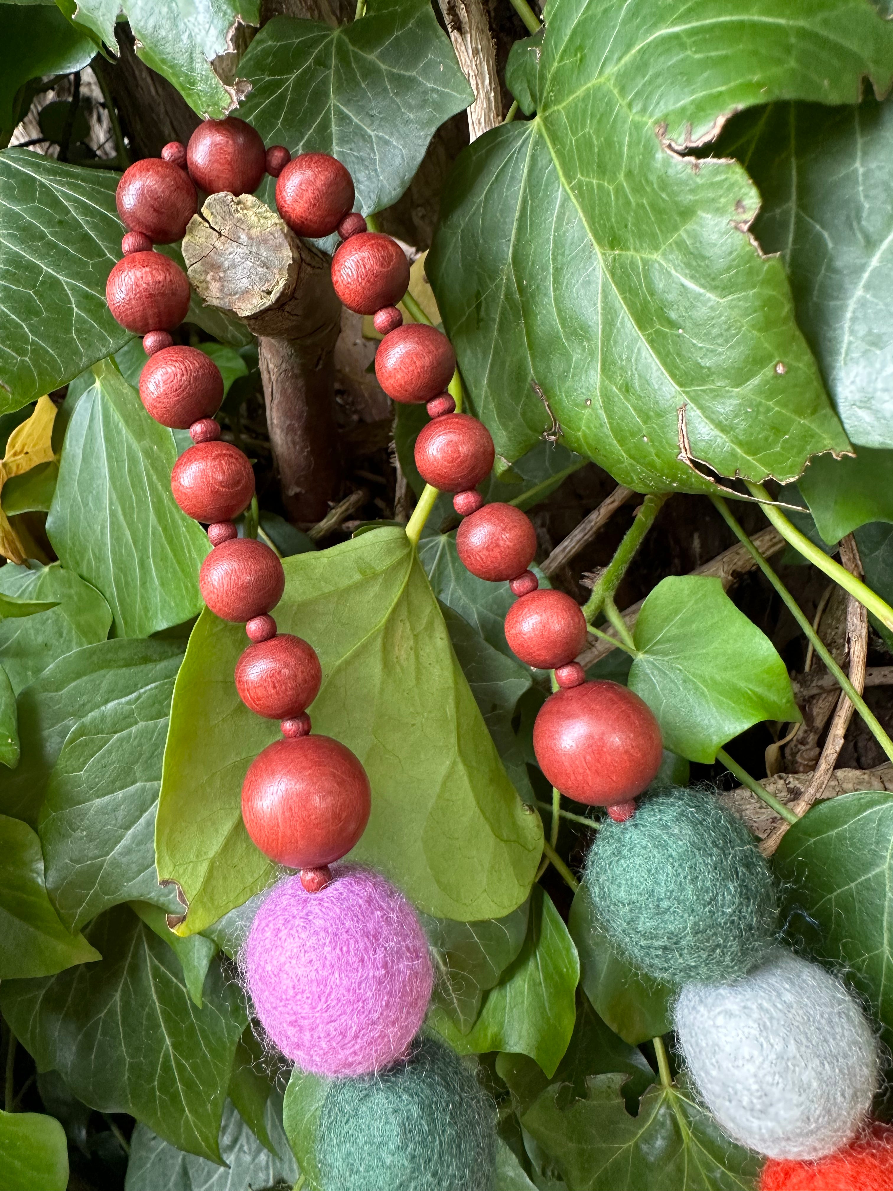 Merino Bead Necklace By Lynsey Walters