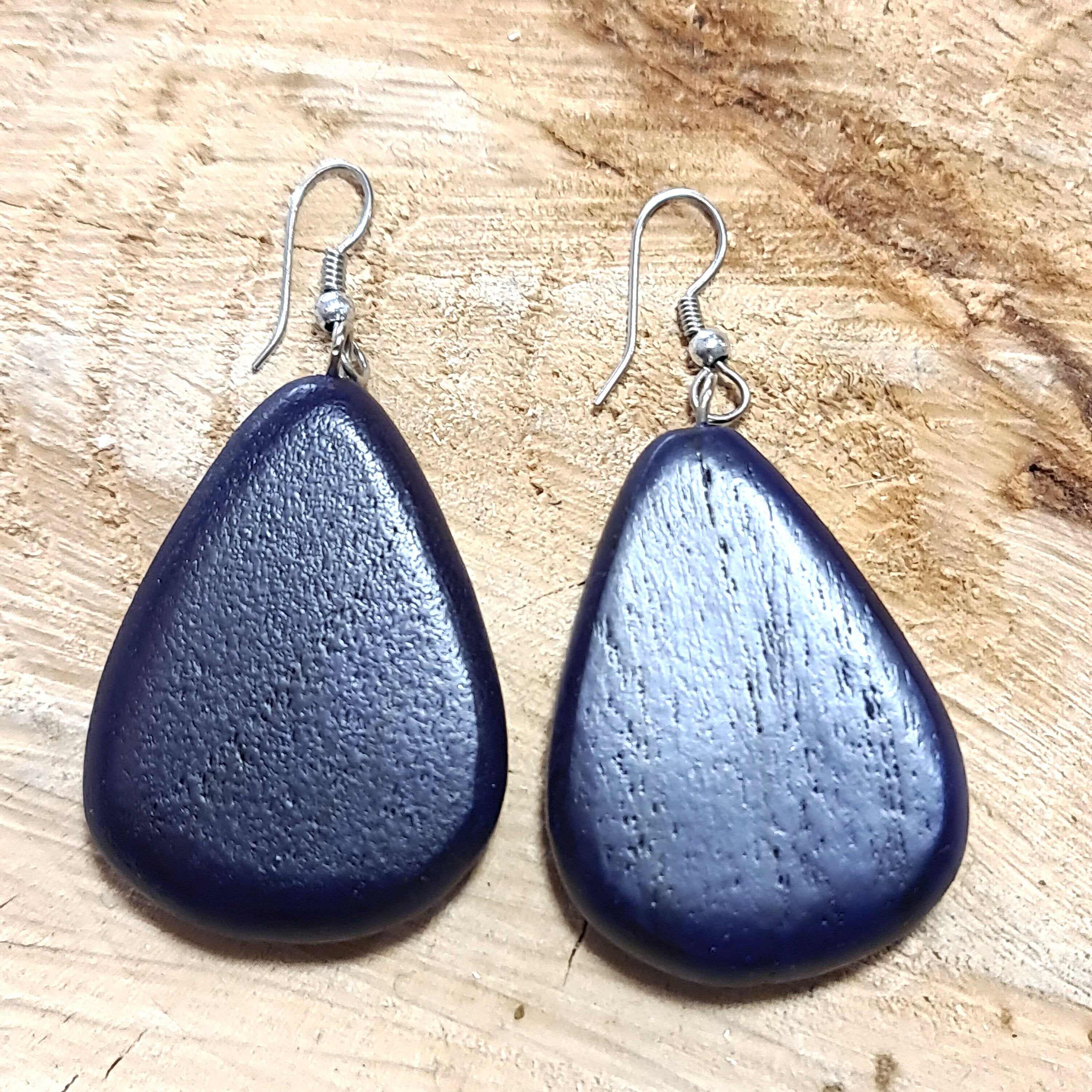 Suzie Blue Tear Drop Earring